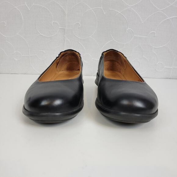 Samuel‎ Hubbard Women's Shoes 6 Black Freedom Dance Leather Round Toe Slip on - Picture 5 of 9